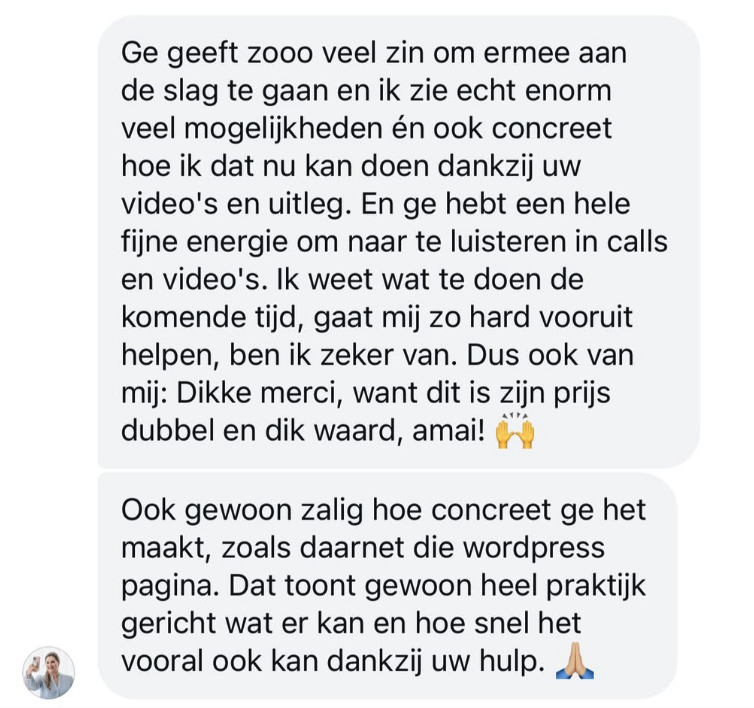 Testimonial van deelnemer
